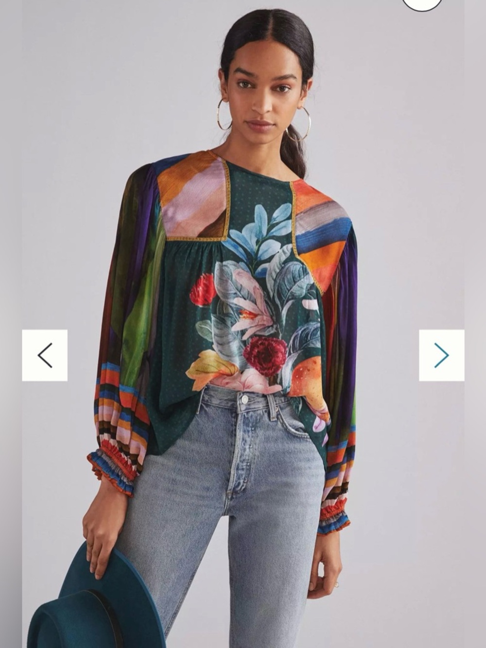 Anthropology Bl-nk Miranda Peasant Blouse